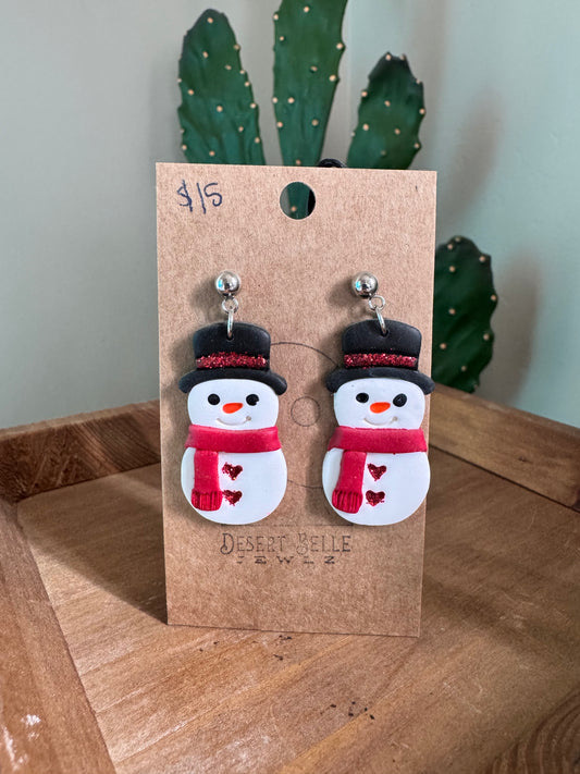 Snowman Earrings