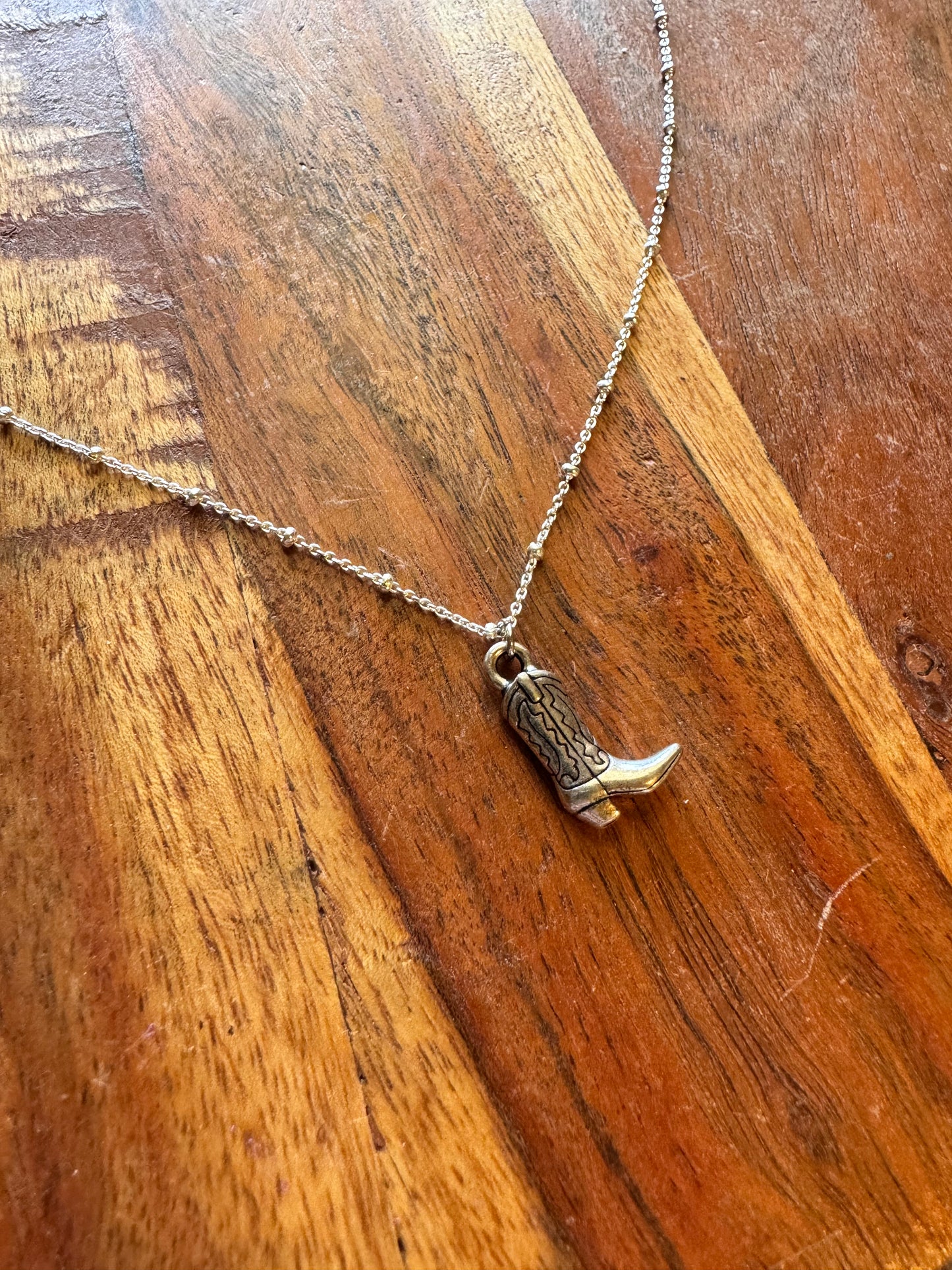 Cowboy Boot Necklace