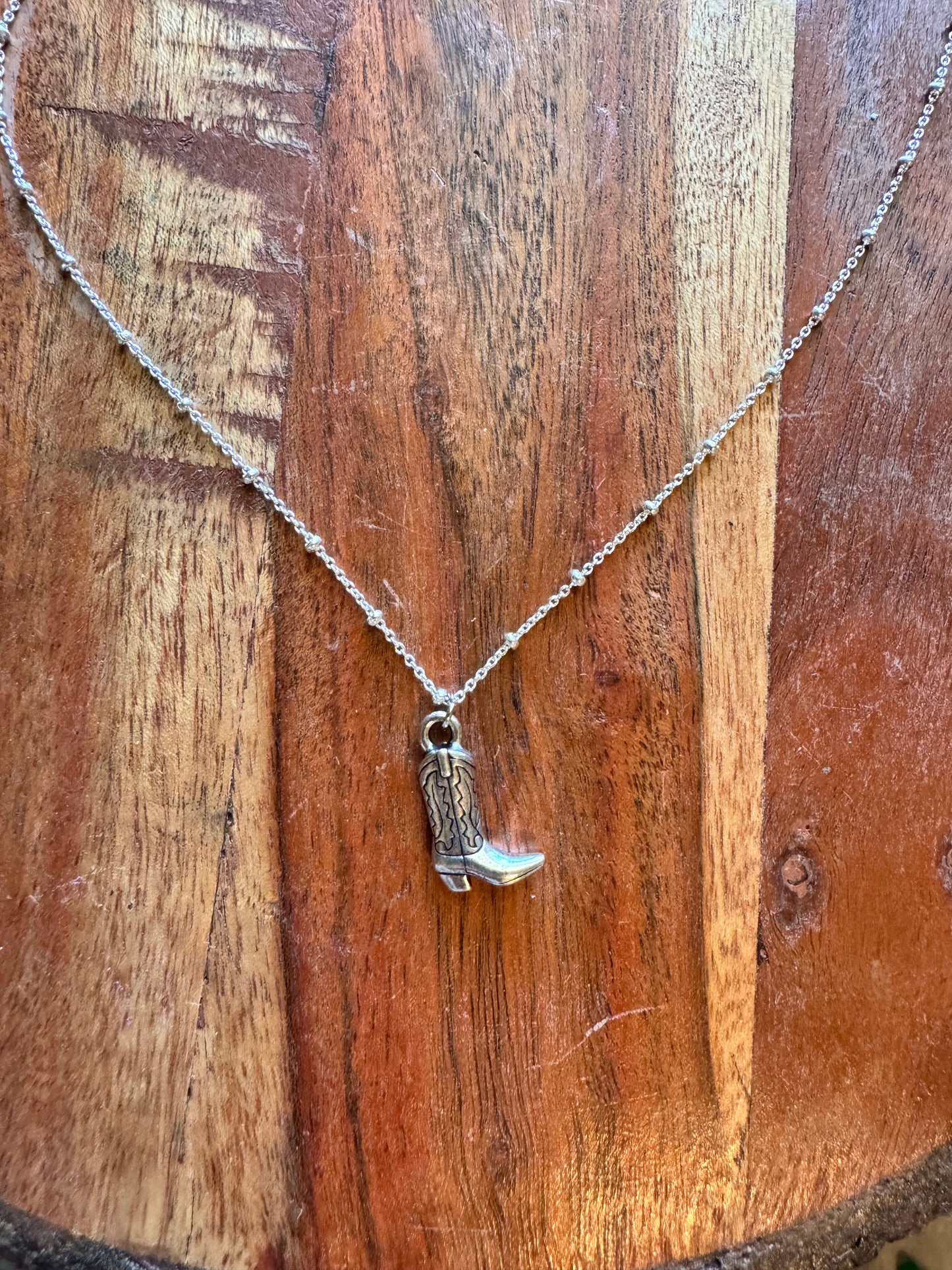 Cowboy Boot Necklace