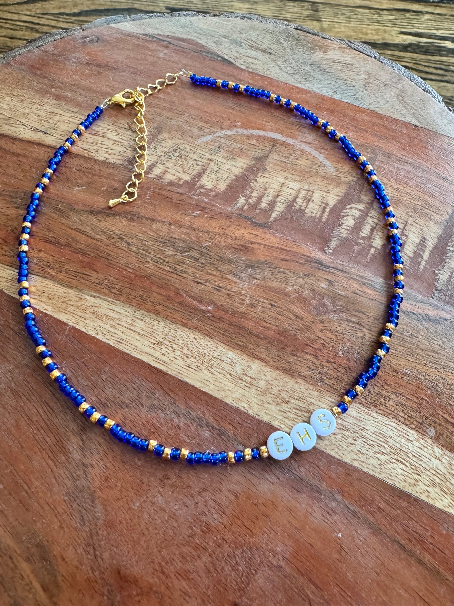 School Spirit Seed Bead Necklace