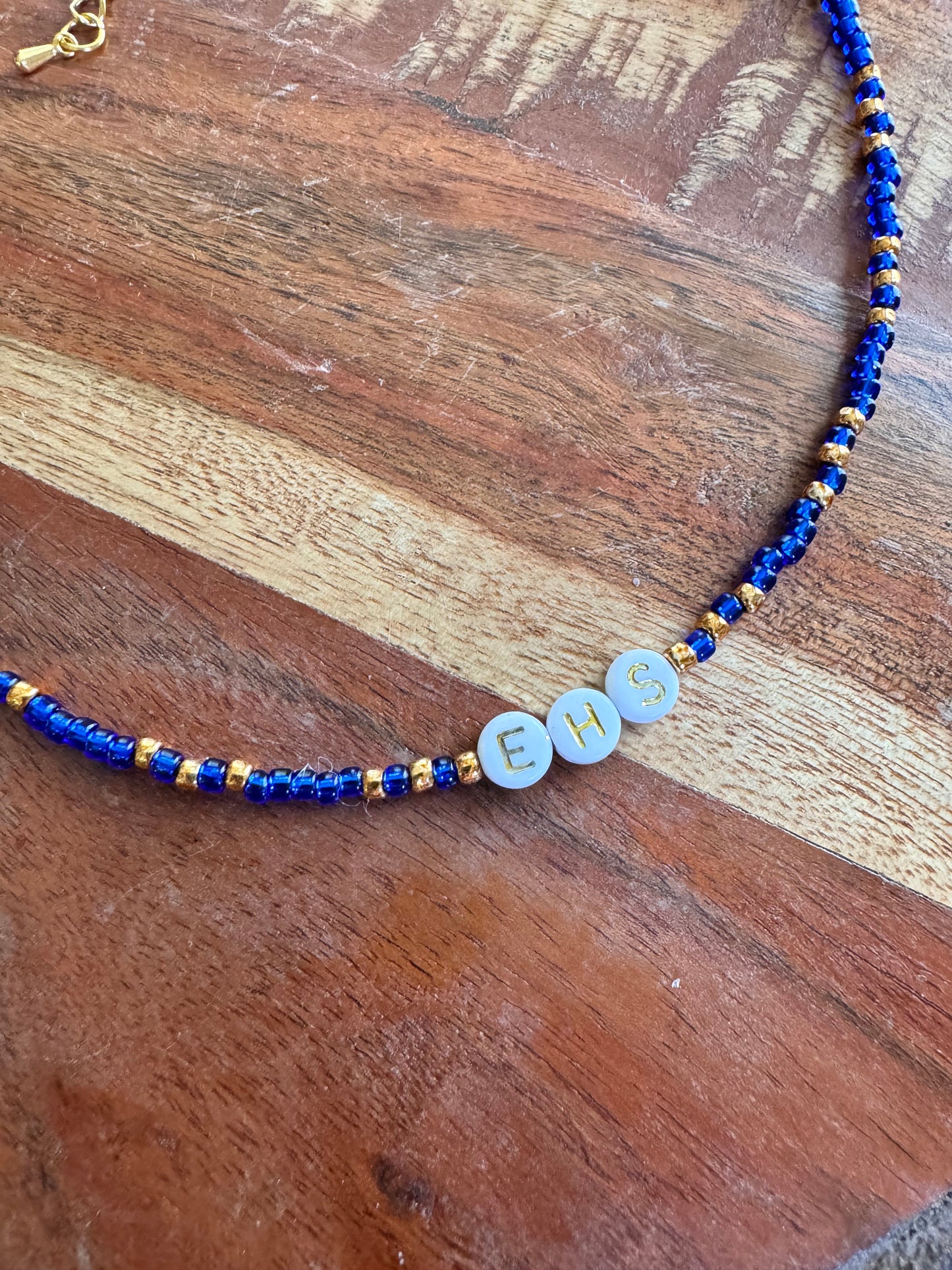 School Spirit Seed Bead Necklace