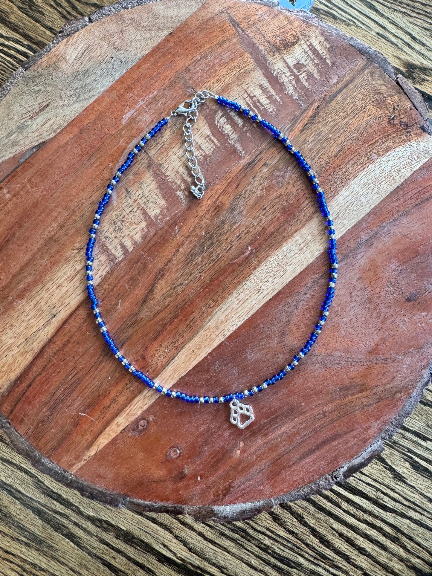 School Spirit Seed Bead Necklace