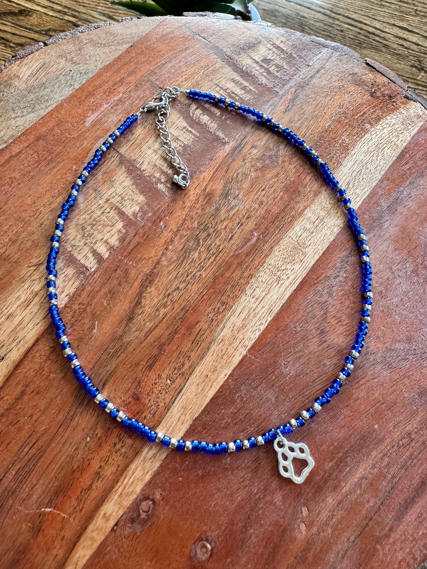 School Spirit Seed Bead Necklace