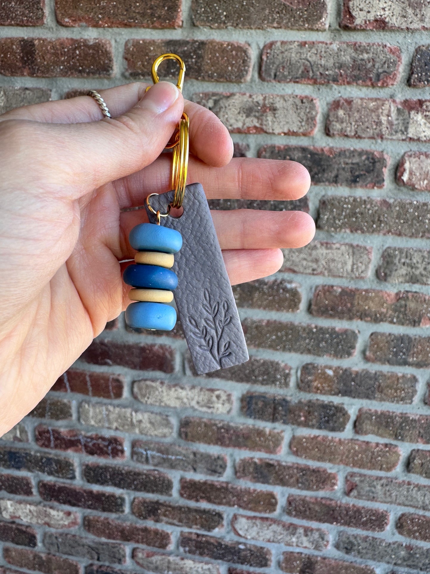 Clay Bead Keychain